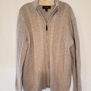 Tasso Elba Zip-up Sweater Large